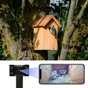 WiFi Bird Box Camera, 4K HD WLAN, Live Video to Phone