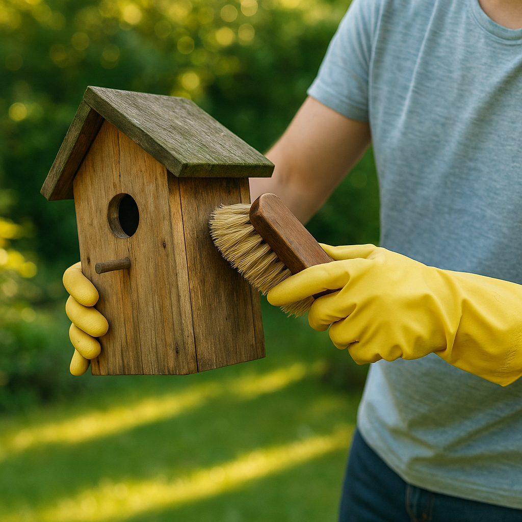 how to clean a birdhouse