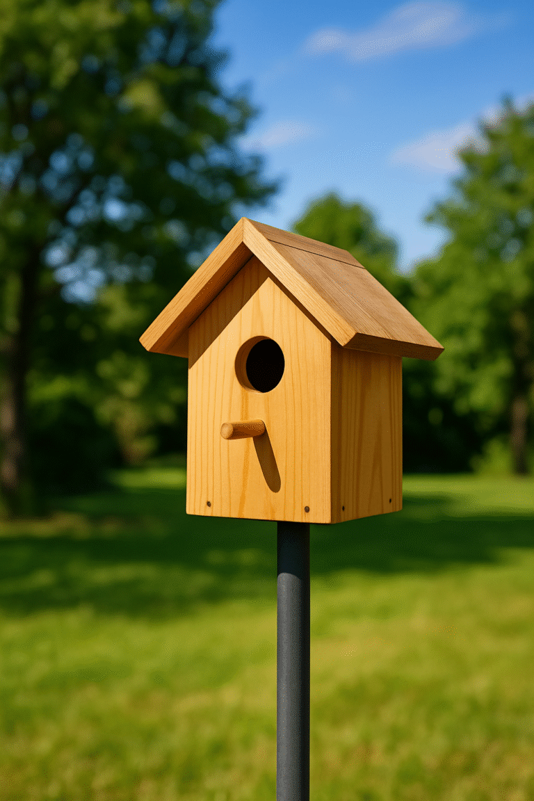 where to hang birdhouse