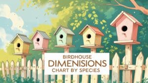 Birdhouse Dimensions Chart by Species