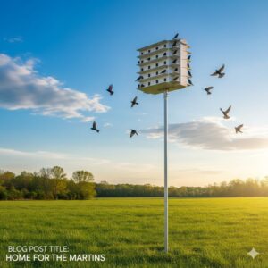 purple martin house placement