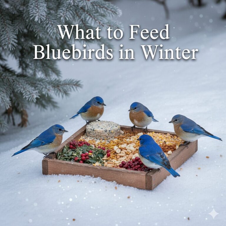 what to feed bluebirds in winter