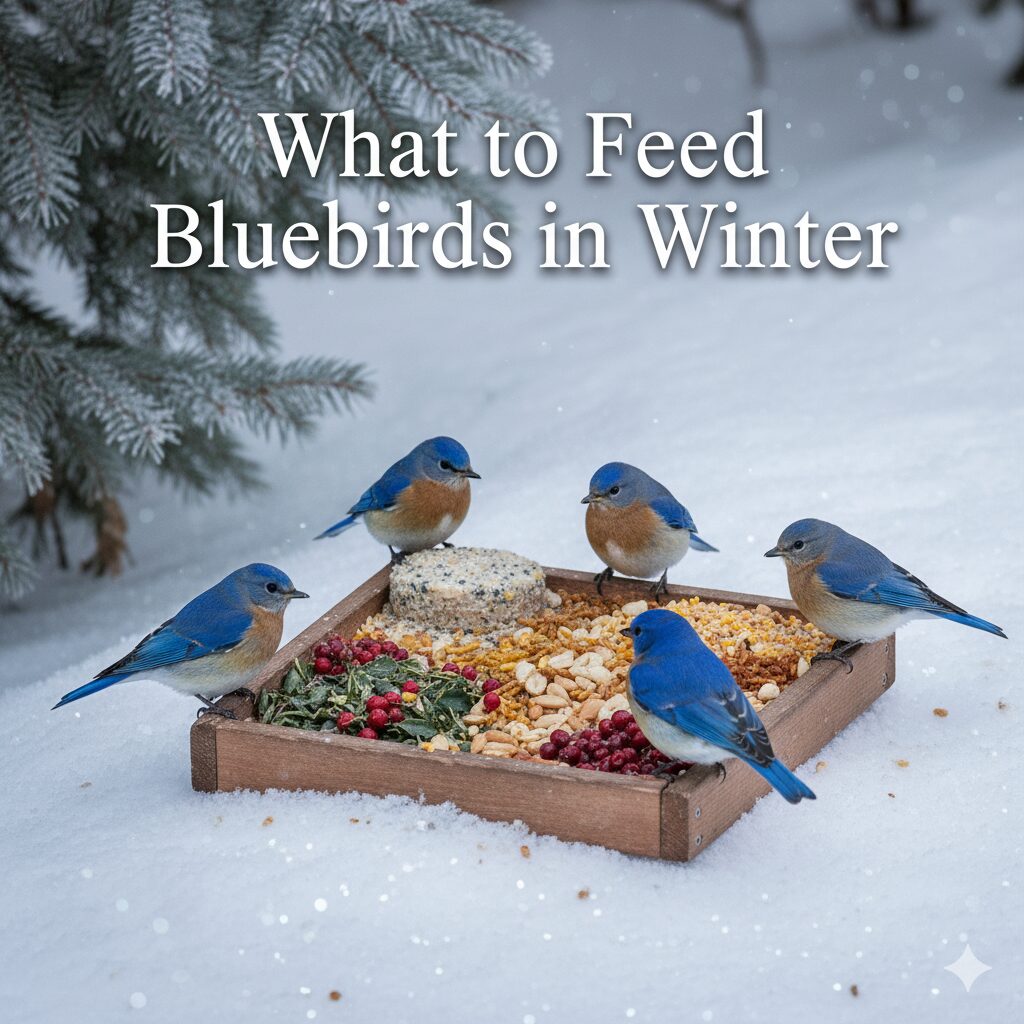 what to feed bluebirds in winter