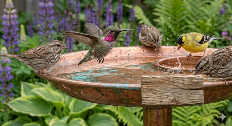 Are Copper Bird Baths Safe for Birds