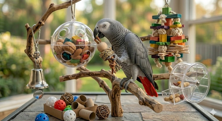Best Toys For African Grey Parrot