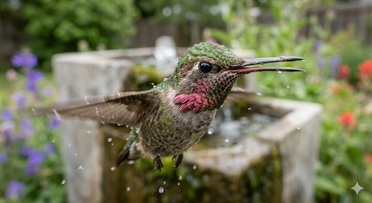Do Hummingbirds Like Fountains
