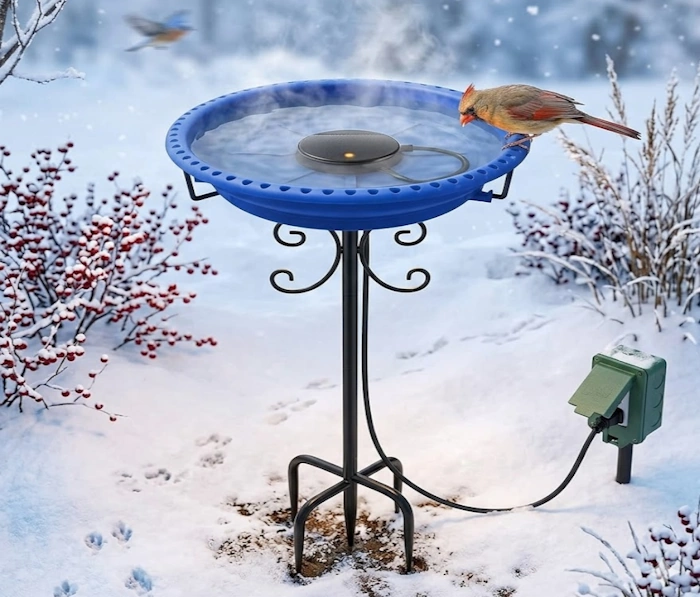 How to Heat a Bird Bath in Winter